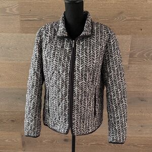 Stylish Black and Cream Women's Jacket